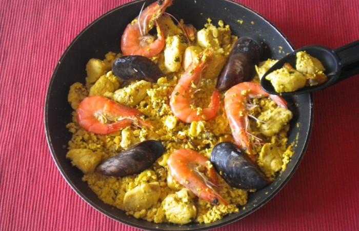 R�gime Dukan (recette minceur) : Pa�lla (en 15 min) #dukan https://www.proteinaute.com/recette-paella-en-15-min-6572.html
