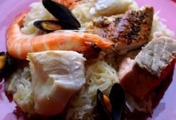 Recette Dukan : Choucroute de la mer (aux poissons et fruits de mer)