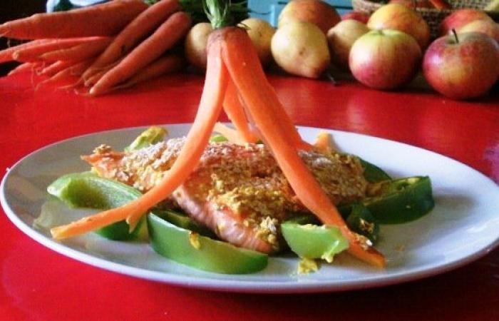 Rgime Dukan (recette minceur) : Saumon en robe de son #dukan https://www.proteinaute.com/recette-saumon-en-robe-de-son-664.html