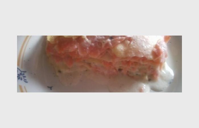 Rgime Dukan (recette minceur) : Lasagnes au saumon fum et au chvre #dukan https://www.proteinaute.com/recette-lasagnes-au-saumon-fume-et-au-chevre-6657.html