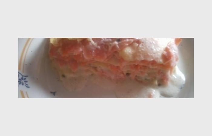 R�gime Dukan (recette minceur) : Lasagnes au saumon fum� et au ch�vre #dukan https://www.proteinaute.com/recette-lasagnes-au-saumon-fume-et-au-chevre-6657.html