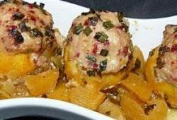Recette Dukan : Navets boules d'or farcis poulet champignon viande de grison