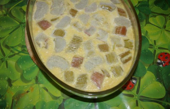 R�gime Dukan (recette minceur) : Clafoutis de Rhubarbe au Protifar #dukan https://www.proteinaute.com/recette-clafoutis-de-rhubarbe-au-protifar-673.html