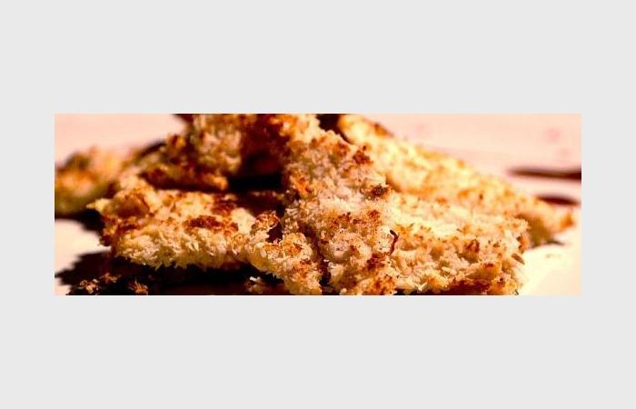 Rgime Dukan (recette minceur) : Escalopettes panes  la noix de coco #dukan https://www.proteinaute.com/recette-escalopettes-panees-a-la-noix-de-coco-6892.html