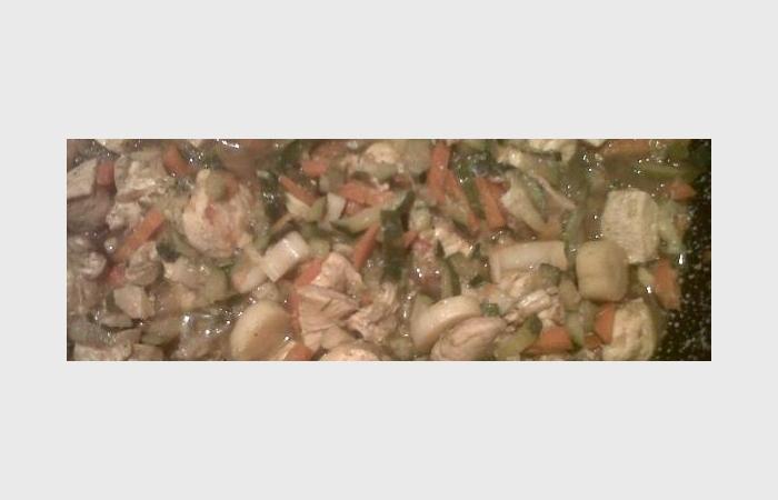 R�gime Dukan (recette minceur) : Wok de poulet aux l�gumes #dukan https://www.proteinaute.com/recette-wok-de-poulet-aux-legumes-6941.html