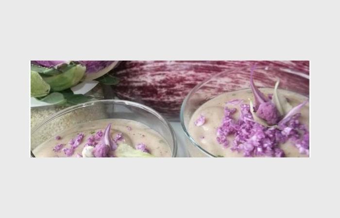 Rgime Dukan (recette minceur) : Velout de chou-fleur violet #dukan https://www.proteinaute.com/recette-veloute-de-chou-fleur-violet-6973.html
