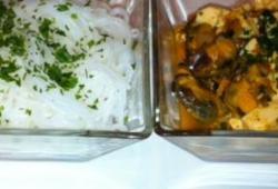 Recette Dukan : Moules et tofu sauce épicée et ses konjacs
