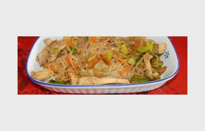 Régime Dukan (recette minceur) : Wok poulet-légumes-konjacs #dukan https://www.proteinaute.com/recette-wok-poulet-legumes-konjacs-7047.html