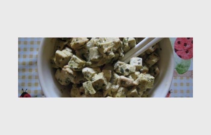 Régime Dukan (recette minceur) : Poelee Poulet et tofu à la moutarde #dukan https://www.proteinaute.com/recette-poelee-poulet-et-tofu-a-la-moutarde-7306.html
