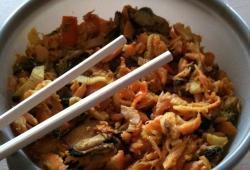 Recette Dukan : Saumon des mers aux moules et surimi