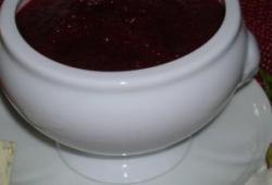 Recette Dukan : Potage de betteraves rouges au roquefort.