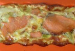 Recette Dukan : Quiche saumon poireaux sans pate 