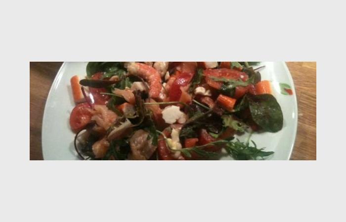 Rgime Dukan (recette minceur) : Salade de la mer #dukan https://www.proteinaute.com/recette-salade-de-la-mer-7474.html