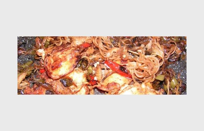 R�gime Dukan (recette minceur) : Poisson l�gumes et  konjac #dukan https://www.proteinaute.com/recette-poisson-legumes-et-konjac-7673.html