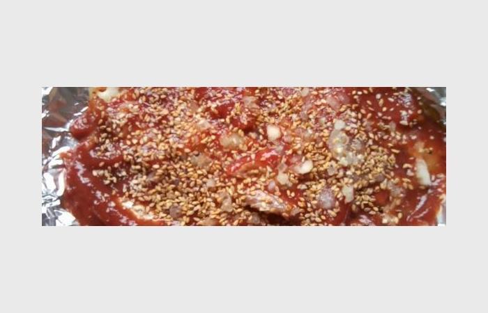 Régime Dukan (recette minceur) : Poisson à la tomate coriandre et au sesame doré #dukan https://www.proteinaute.com/recette-poisson-a-la-tomate-coriandre-et-au-sesame-dore-7677.html