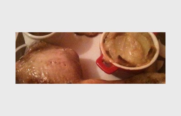 R�gime Dukan (recette minceur) : Cuisse de poulet � l'indienne - flan de carottes-  gratin de navets dauphinois #dukan https://www.proteinaute.com/recette-cuisse-de-poulet-a-l-indienne-flan-de-carottes-gratin-de-navets-dauphinois-7838.html