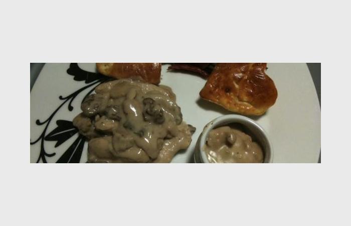 Régime Dukan (recette minceur) : Aiguillettes de poulet sauce crème et morilles #dukan https://www.proteinaute.com/recette-aiguillettes-de-poulet-sauce-creme-et-morilles-7839.html