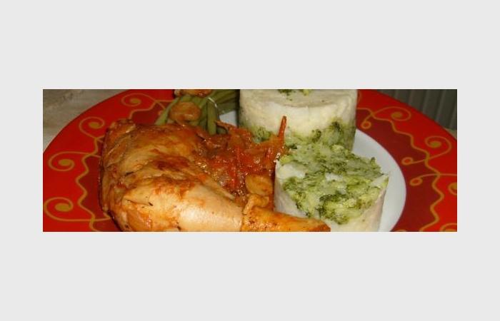 Rgime Dukan (recette minceur) : Cuisse de poulet tomate paprika et son cras de lgumes  #dukan https://www.proteinaute.com/recette-cuisse-de-poulet-tomate-paprika-et-son-ecrase-de-legumes-7858.html
