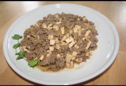 Recette Dukan : Po�l� de boeuf hach� au tofu