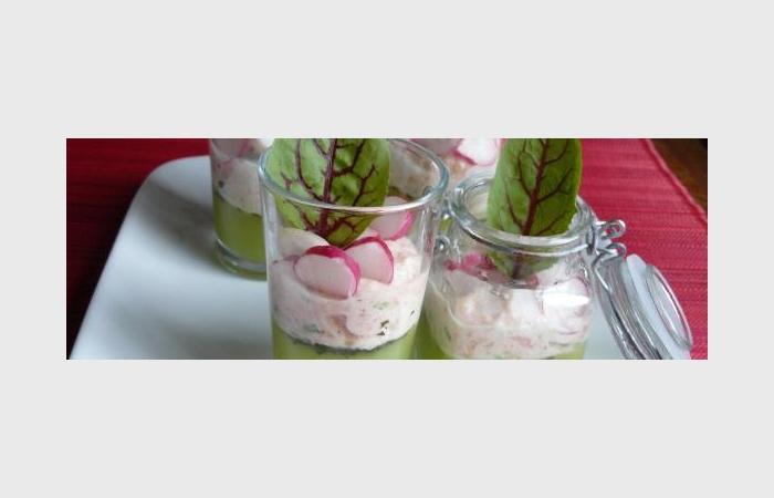 R�gime Dukan (recette minceur) : Verrine de gel�e de concombre � la cr�me de saumon fum�  #dukan https://www.proteinaute.com/recette-verrine-de-gelee-de-concombre-a-la-creme-de-saumon-fume-7903.html