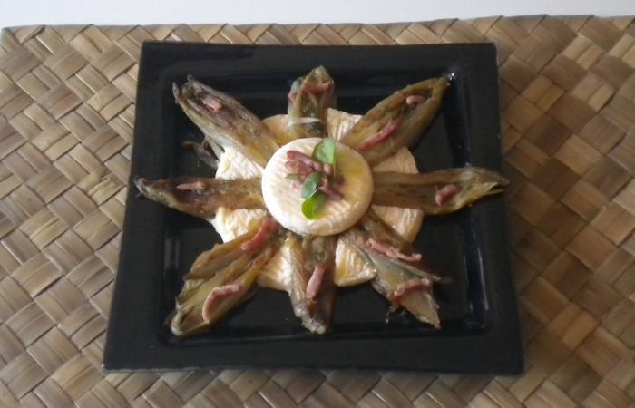 Régime Dukan (recette minceur) : Endives caramélisées au St Pierrellin #dukan https://www.proteinaute.com/recette-endives-caramelisees-au-st-pierrellin-7911.html