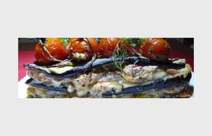 R�gime Dukan (recette minceur) : Mille feuilles de daurade aux l�gumes du soleil #dukan https://www.proteinaute.com/recette-mille-feuilles-de-daurade-aux-legumes-du-soleil-7935.html