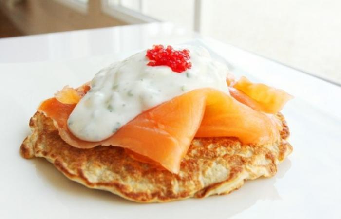 R�gime Dukan (recette minceur) : Galette � la norv�gienne #dukan https://www.proteinaute.com/recette-galette-a-la-norvegienne-799.html