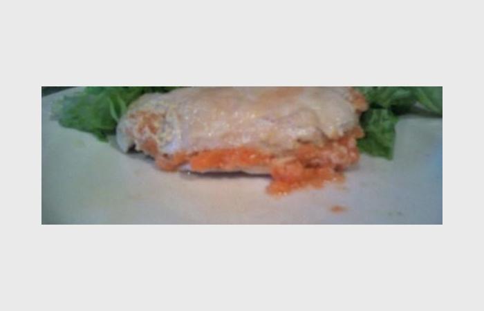 Rgime Dukan (recette minceur) : Escalope de dinde farcie a la crme de carottes  #dukan https://www.proteinaute.com/recette-escalope-de-dinde-farcie-a-la-creme-de-carottes-7998.html