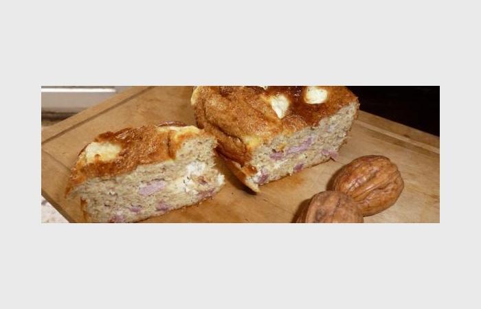 R�gime Dukan (recette minceur) : Cake bacon roquefort noix pruneau (sans tol�r�) #dukan https://www.proteinaute.com/recette-cake-bacon-roquefort-noix-pruneau-sans-tolere-8014.html