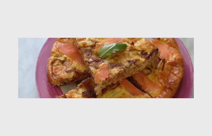 Rgime Dukan (recette minceur) : Quiche au saumon et aux oignons  #dukan https://www.proteinaute.com/recette-quiche-au-saumon-et-aux-oignons-8114.html