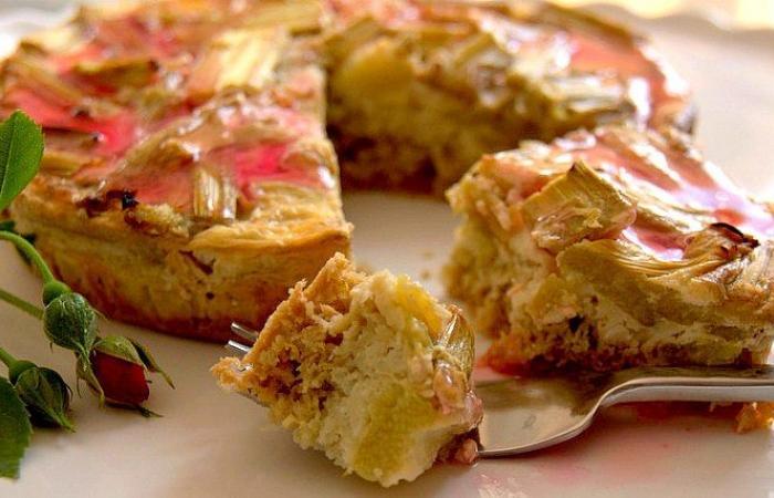 R�gime Dukan (recette minceur) : Tarte � la rhubarbe (noix de coco et citron) #dukan https://www.proteinaute.com/recette-tarte-a-la-rhubarbe-noix-de-coco-et-citron-8267.html