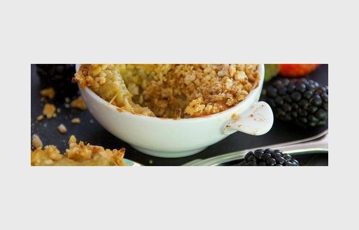 R�gime Dukan (recette minceur) : Crumble comme un vrai (� la farine de soja) #dukan https://www.proteinaute.com/recette-crumble-comme-un-vrai-a-la-farine-de-soja-8369.html