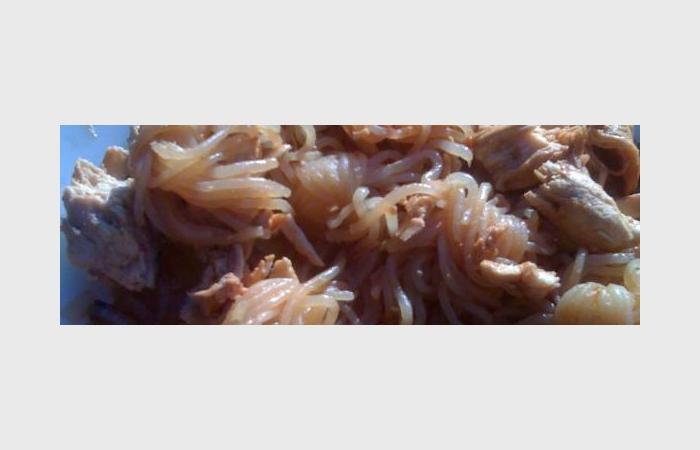 Rgime Dukan (recette minceur) : Vermicelles de konjac  la dinde pice #dukan https://www.proteinaute.com/recette-vermicelles-de-konjac-a-la-dinde-epicee-8386.html
