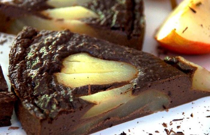 R�gime Dukan (recette minceur) : Fondant choco poire amande (au tofu soyeux) #dukan https://www.proteinaute.com/recette-fondant-choco-poire-amande-au-tofu-soyeux-8419.html