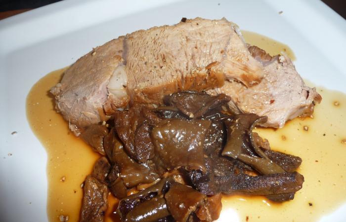 R�gime Dukan (recette minceur) : R�ti de veau facile aux pleurotes #dukan https://www.proteinaute.com/recette-roti-de-veau-facile-aux-pleurotes-843.html