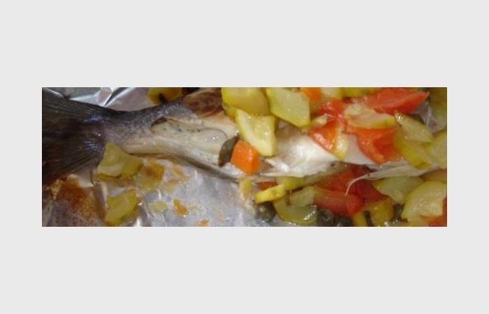 R�gime Dukan (recette minceur) : Papillote de daurade royale et ses l�gumes #dukan https://www.proteinaute.com/recette-papillote-de-daurade-royale-et-ses-legumes-8527.html