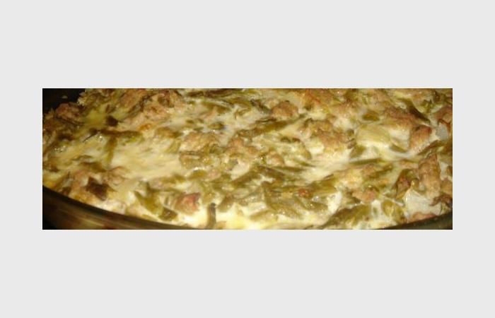 Rgime Dukan (recette minceur) : Gratin aux haricots verts et viande hache #dukan https://www.proteinaute.com/recette-gratin-aux-haricots-verts-et-viande-hachee-8544.html