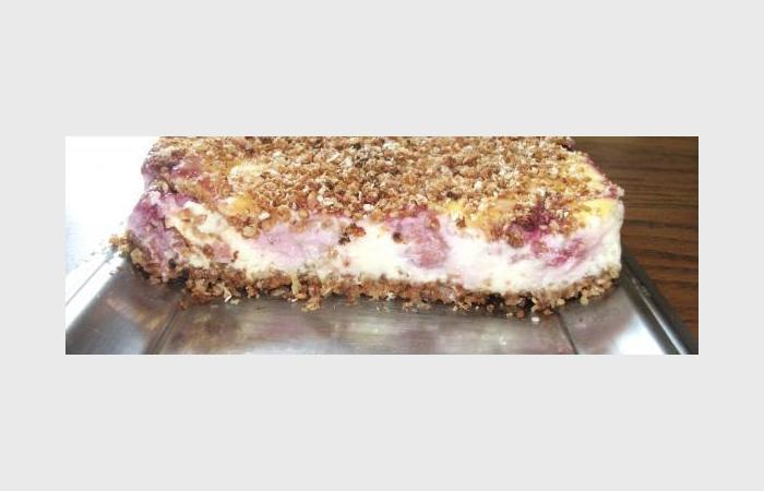 R�gime Dukan (recette minceur) : Entre deux croustillant de cheese cake citron framboises #dukan https://www.proteinaute.com/recette-entre-deux-croustillant-de-cheese-cake-citron-framboises-8620.html