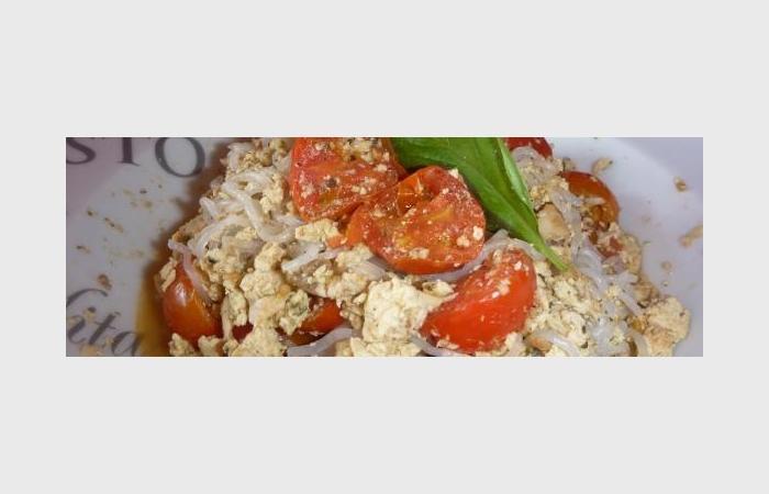 Rgime Dukan (recette minceur) : Ptes gourmandes au chvre et  la tomate #dukan https://www.proteinaute.com/recette-pates-gourmandes-au-chevre-et-a-la-tomate-8660.html