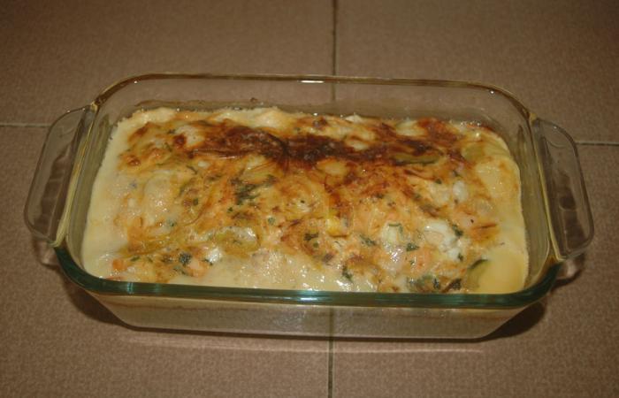 R�gime Dukan (recette minceur) : G�teau de la mer aux petits l�gumes #dukan https://www.proteinaute.com/recette-gateau-de-la-mer-aux-petits-legumes-8743.html