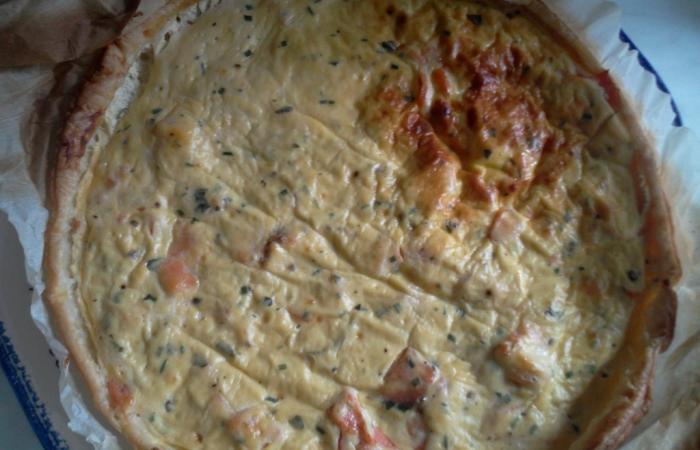 Rgime Dukan (recette minceur) : Tarte au saumon et ricotta #dukan https://www.proteinaute.com/recette-tarte-au-saumon-et-ricotta-8868.html
