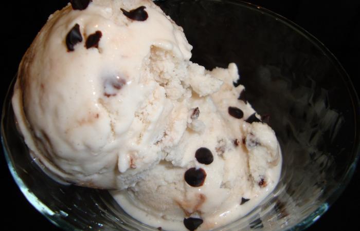 Yaourt glac� aux p�pites de chocolat