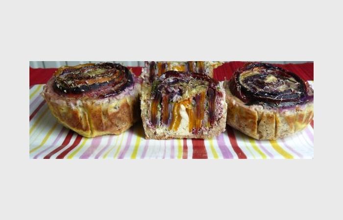Rgime Dukan (recette minceur) : Tarte spirale de lgumes aux grisons et st pierrellin #dukan https://www.proteinaute.com/recette-tarte-spirale-de-legumes-aux-grisons-et-st-pierrellin-9195.html