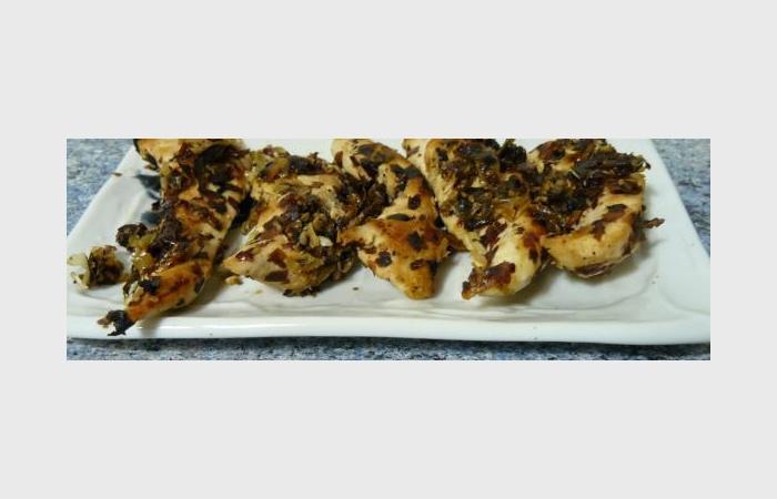 Régime Dukan (recette minceur) : Aiguillettes de poulet aux algues #dukan https://www.proteinaute.com/recette-aiguillettes-de-poulet-aux-algues-9331.html