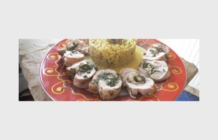 R�gime Dukan (recette minceur) : Cuisse de poulet farcie �pinards et champignon #dukan https://www.proteinaute.com/recette-cuisse-de-poulet-farcie-epinards-et-champignon-9351.html