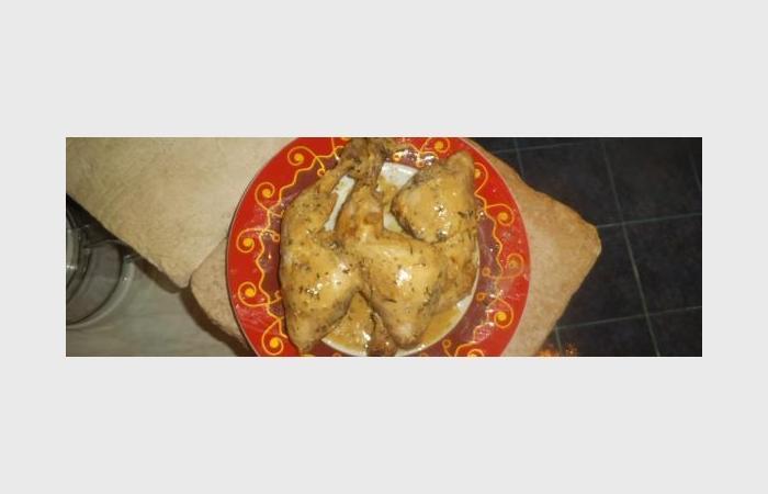 R�gime Dukan (recette minceur) : Cuisse de poulet � la moutarde et au thym #dukan https://www.proteinaute.com/recette-cuisse-de-poulet-a-la-moutarde-et-au-thym-9412.html