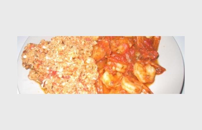 Régime Dukan (recette minceur) : Crevettes en sauce avec oeufs brouillés #dukan https://www.proteinaute.com/recette-crevettes-en-sauce-avec-oeufs-brouilles-9439.html
