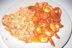 Recette Dukan : Crevettes en sauce avec oeufs brouillés