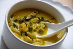 R�gime Dukan, la recette Mouclade safran�e (cr�me aux moules)