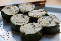 Recette Dukan : Makis de poulet nori aux feuilles de blette et konjac